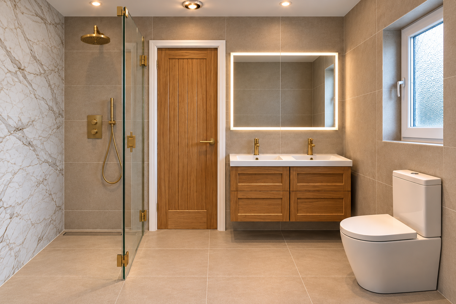 Completed bathroom installation in Pluckley, near Ashford, Kent